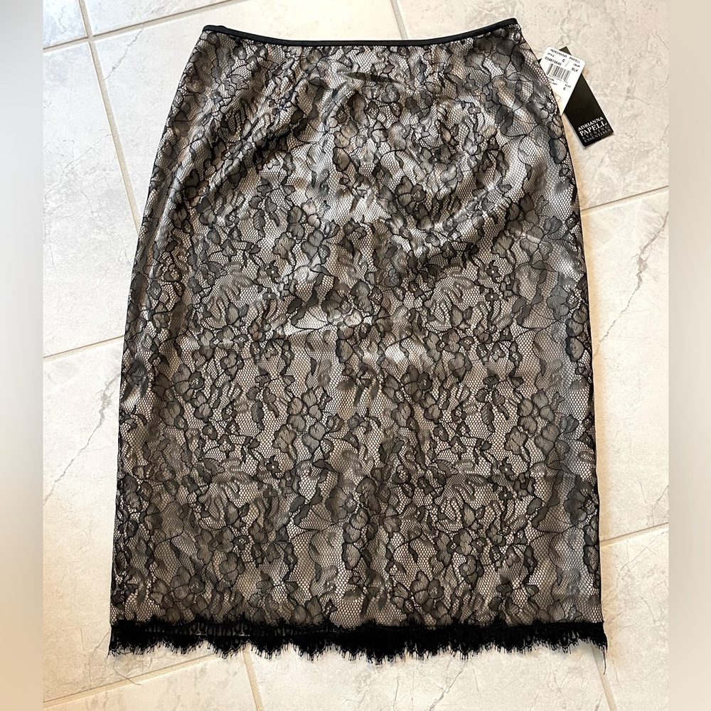 Adrianna Papell Lace Pencil Skirt 6